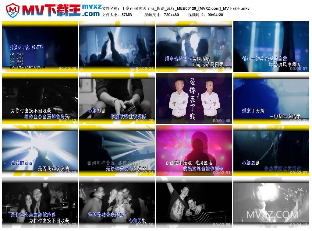 丁晓芒-爱你丢了我_国语_流行_MEB00129